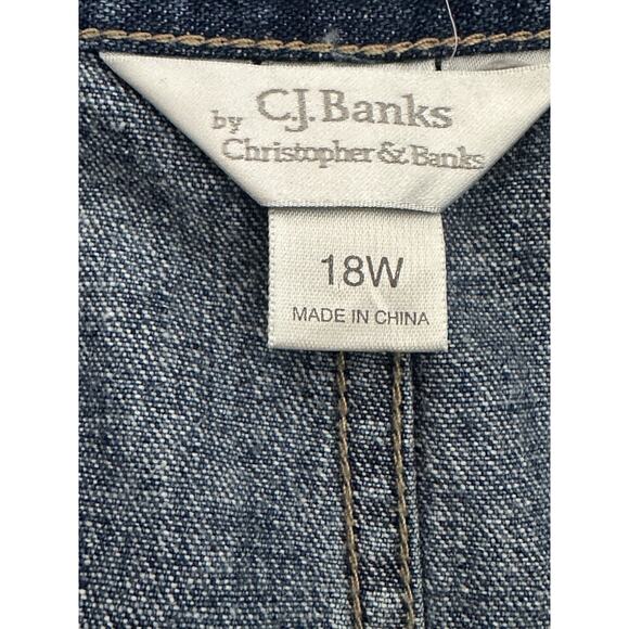 Women's Jean Skirt by CJ Banks Women’s Blue Jean Denim Skirt Skirt 18W - Picture 3 of 16